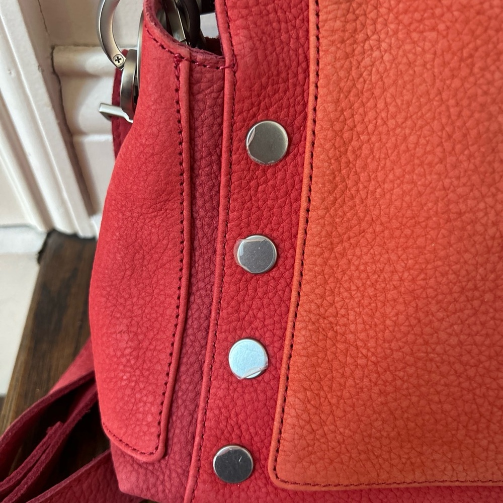 Hammitt Sonoran layered nubuck red and Orange medium Bryant Bag - Picture 6 of 15